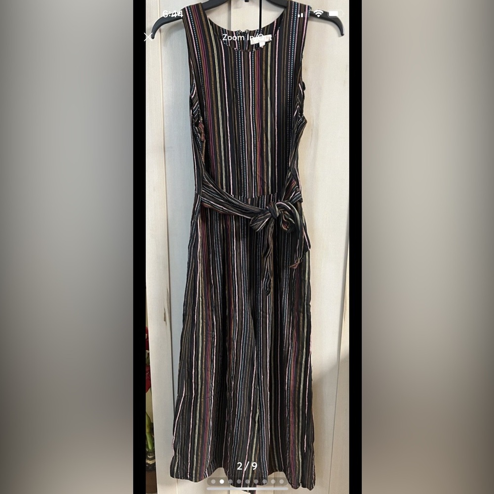 Size Small - Jumpsuit - Rainbow Striped - Tie Waist - GB / Gianni Bini - Picture 2 of 9